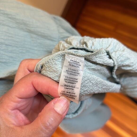 Calvin Klein Gauzy Tiered Midi Dress Sage Green Size 4 - Picture 9 of 10